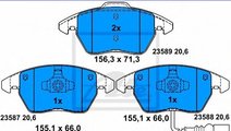 Set placute frana,frana disc SKODA OCTAVIA II (1Z3...