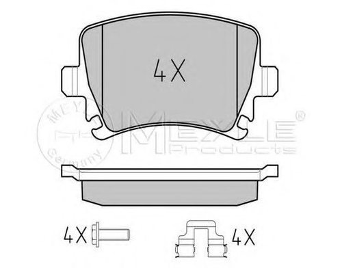 Set placute frana,frana disc SKODA OCTAVIA II (1Z3) (2004 - 2013) MEYLE 025 239 1417 piesa NOUA