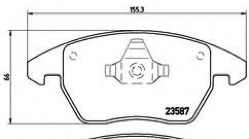 Set placute frana,frana disc SKODA OCTAVIA II Combi (1Z5) (2004 - 2013) BREMBO P 85 075 piesa NOUA