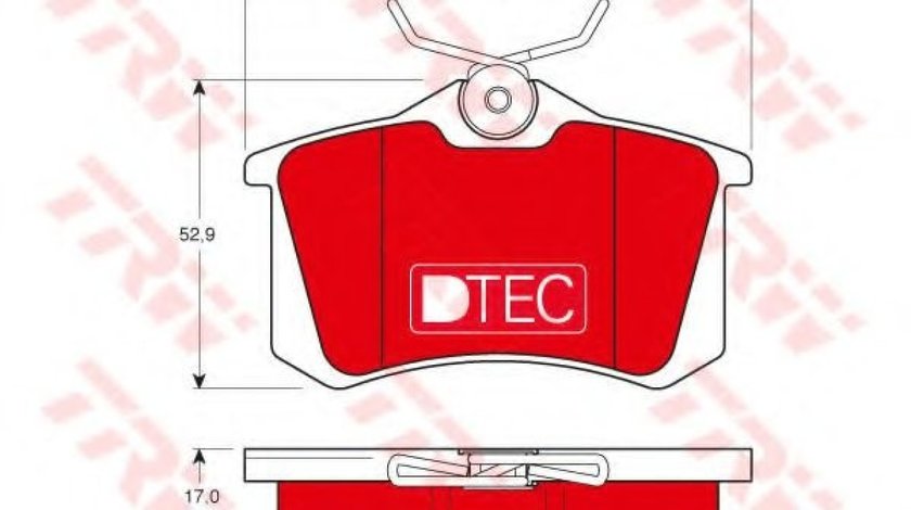 Set placute frana,frana disc SKODA OCTAVIA III (5E3) (2012 - 2016) TRW GDB1330DTE piesa NOUA