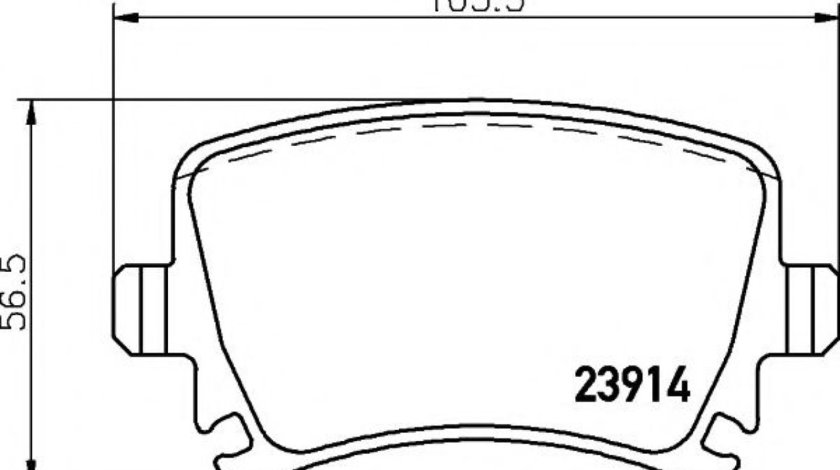 Set placute frana,frana disc SKODA OCTAVIA III (5E3) (2012 - 2016) HELLA PAGID 8DB 355 010-601 piesa NOUA
