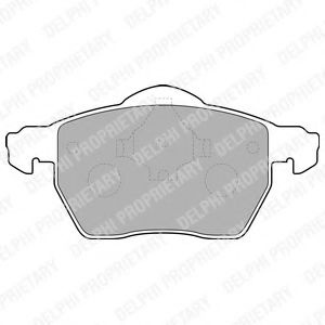 Set placute frana,frana disc SKODA SUPERB I (3U4) (2001 - 2008) DELPHI LP1687 piesa NOUA