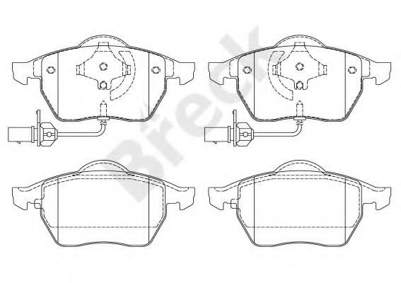Set placute frana,frana disc SKODA SUPERB I (3U4) (2001 - 2008) Break 21938 00 701 10 piesa NOUA