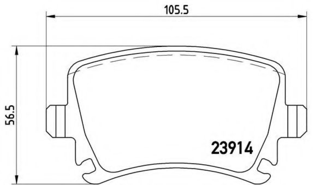 Set placute frana,frana disc SKODA SUPERB II (3T4) (2008 - 2015) BREMBO P 85 073 piesa NOUA