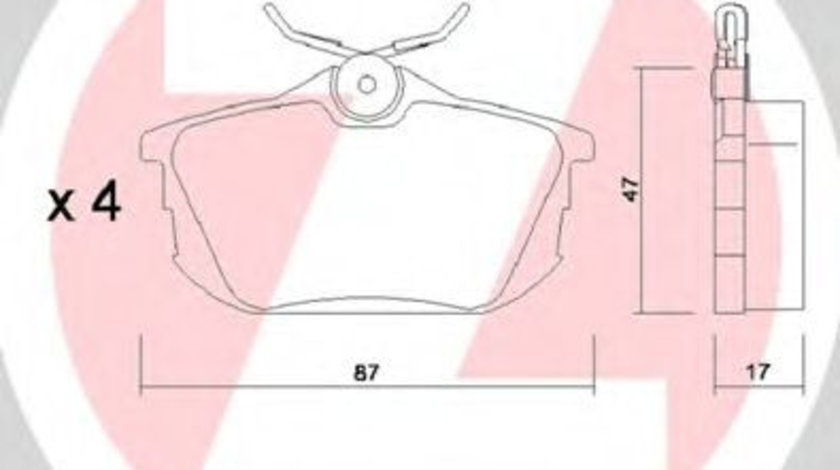 Set placute frana,frana disc SMART FORFOUR (454) (2004 - 2006) ZIMMERMANN 21861.170.1 piesa NOUA