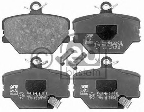 Set placute frana,frana disc SMART FORTWO Cabrio (450) (2004 - 2007) FEBI BILSTEIN 16485 piesa NOUA