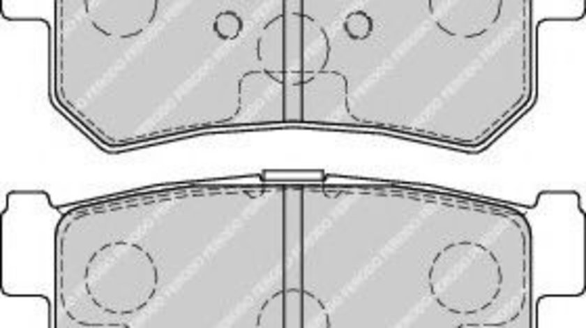 Set placute frana,frana disc SSANGYONG ACTYON I (2005 - 2011) FERODO FDB1937 piesa NOUA