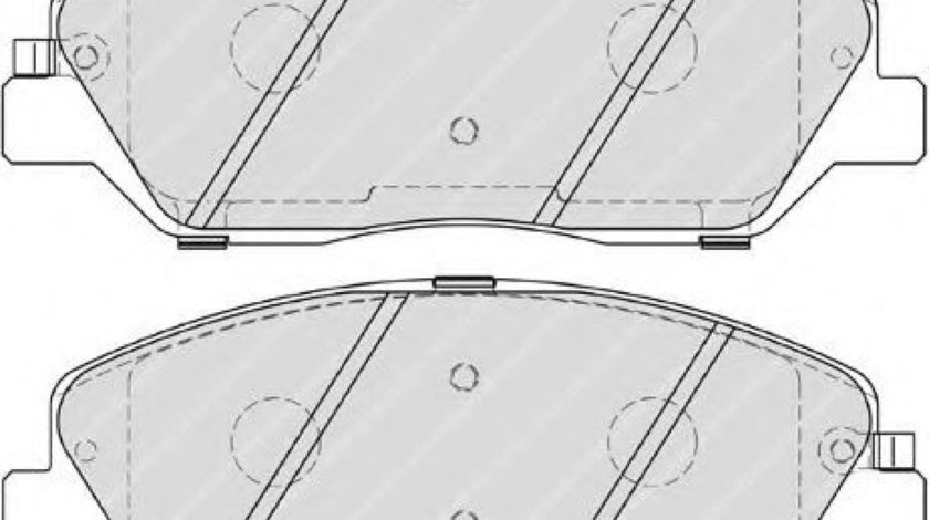 Set placute frana,frana disc SSANGYONG ACTYON SPORTS II (2012 - 2016) FERODO FDB4111 piesa NOUA