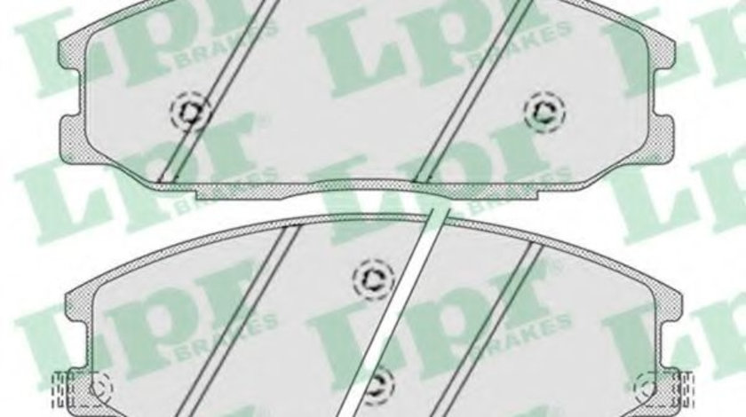 Set placute frana,frana disc SSANGYONG ACTYON SPORTS I (QJ) (2005 - 2016) LPR 05P858 piesa NOUA