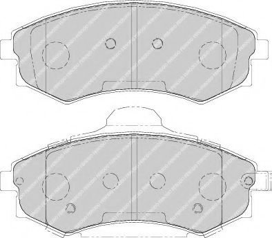 Set placute frana,frana disc SSANGYONG KORANDO (KJ) (1996 - 2006) FERODO FDB1737 piesa NOUA