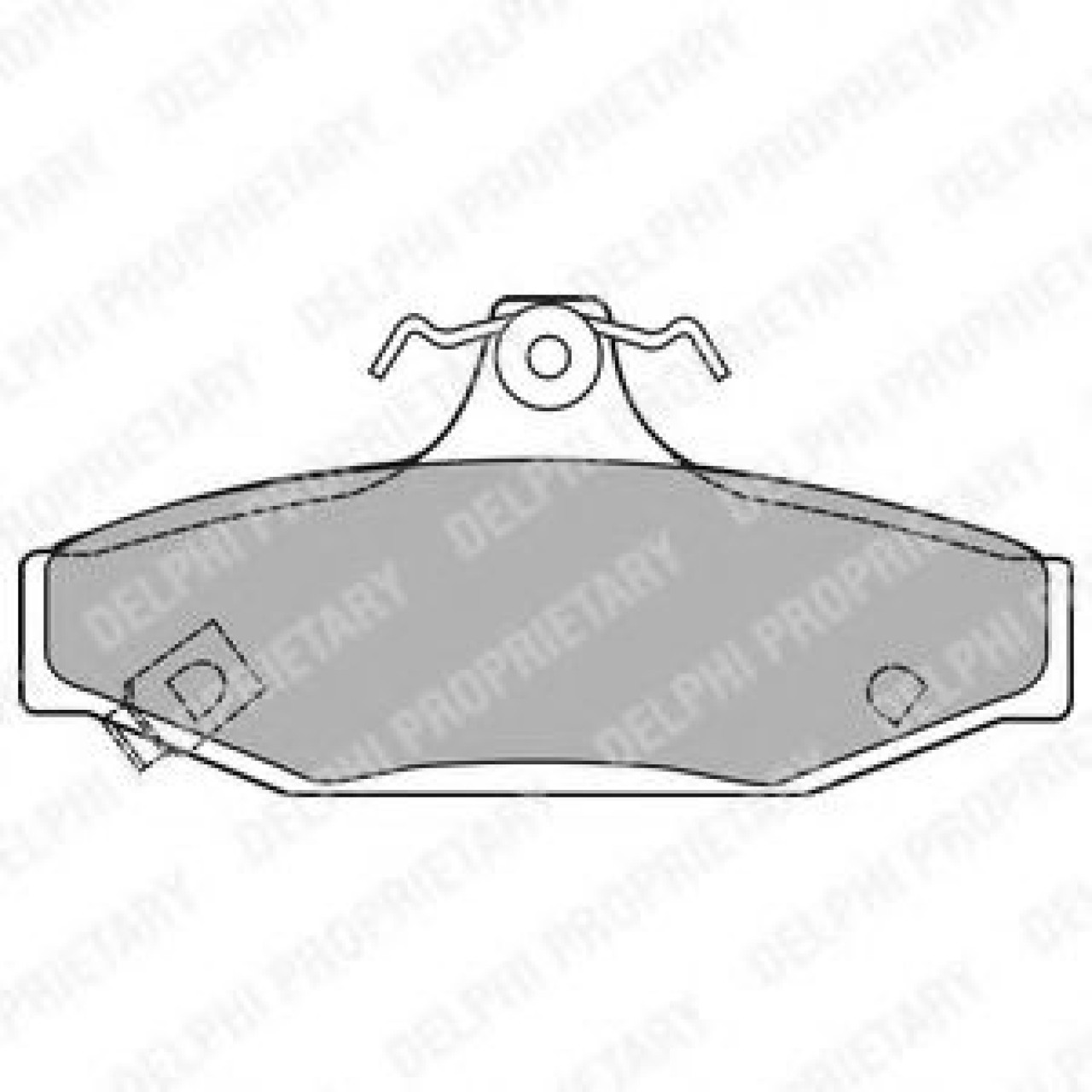Set placute frana,frana disc SSANGYONG KORANDO Cabrio (KJ) (1996 - 2016) DELPHI LP1420 piesa NOUA