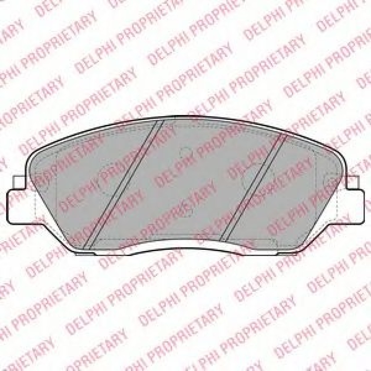 Set placute frana,frana disc SSANGYONG KORANDO (2010 - 2016) DELPHI LP2048 piesa NOUA