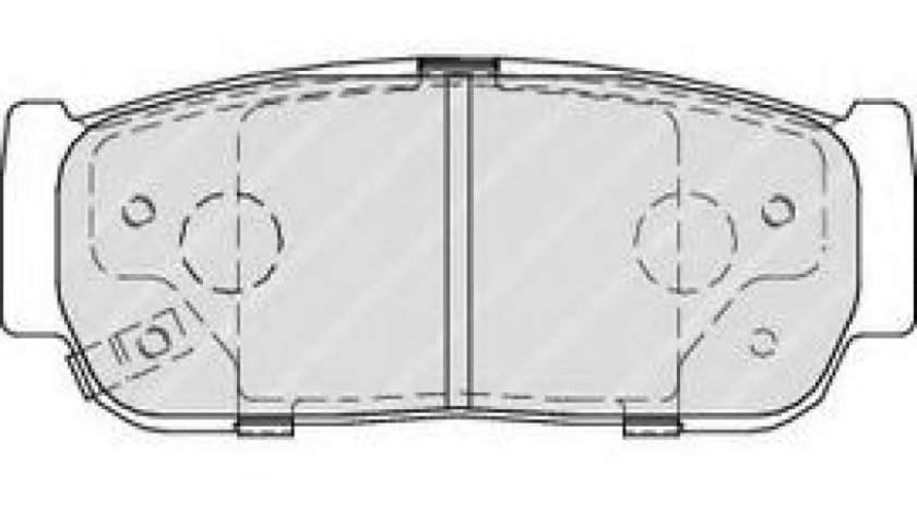 Set placute frana,frana disc SSANGYONG KYRON (2005 - 2016) FERODO FDB4000 piesa NOUA