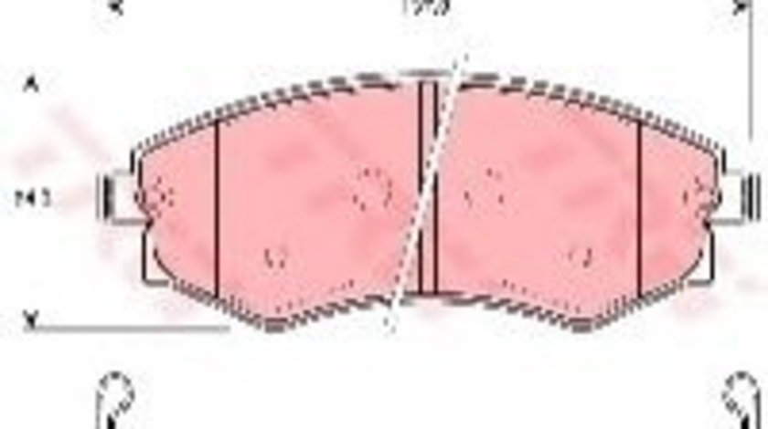 Set placute frana,frana disc SSANGYONG MUSSO (FJ) (1993 - 2016) TRW GDB3365 piesa NOUA