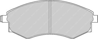Set placute frana,frana disc SSANGYONG MUSSO SPORTS (2004 - 2016) FERODO FDB600 piesa NOUA