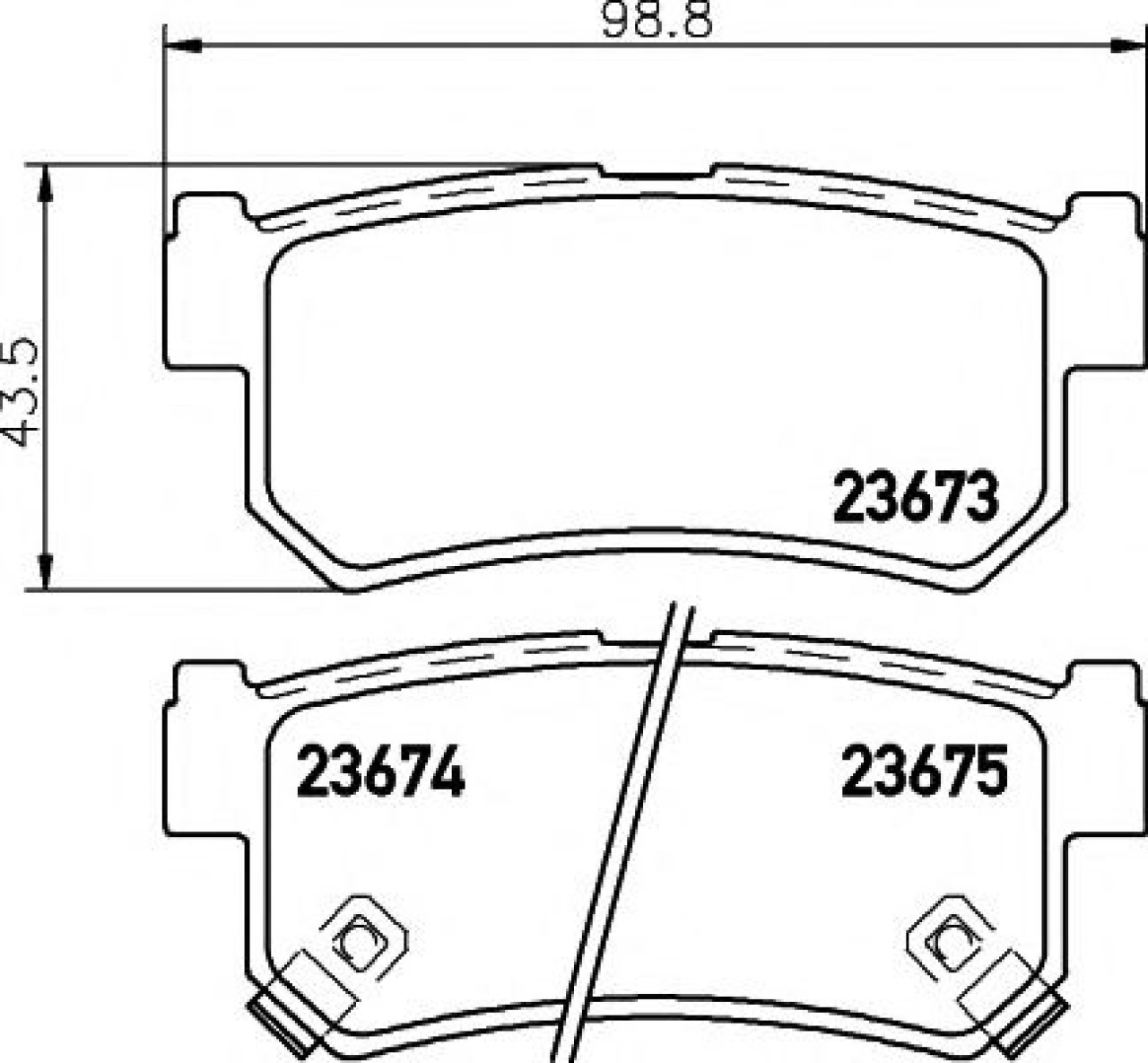 Set placute frana,frana disc SSANGYONG REXTON (GAB) (2002 - 2012) TEXTAR 2367301 piesa NOUA
