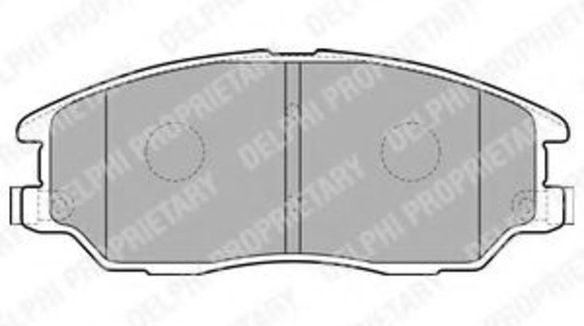 Set placute frana,frana disc SSANGYONG RODIUS (2005 - 2016) DELPHI LP1857 piesa NOUA