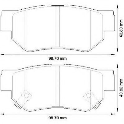 Set placute frana,frana disc SSANGYONG RODIUS (2005 - 2016) JURID 572557J piesa NOUA