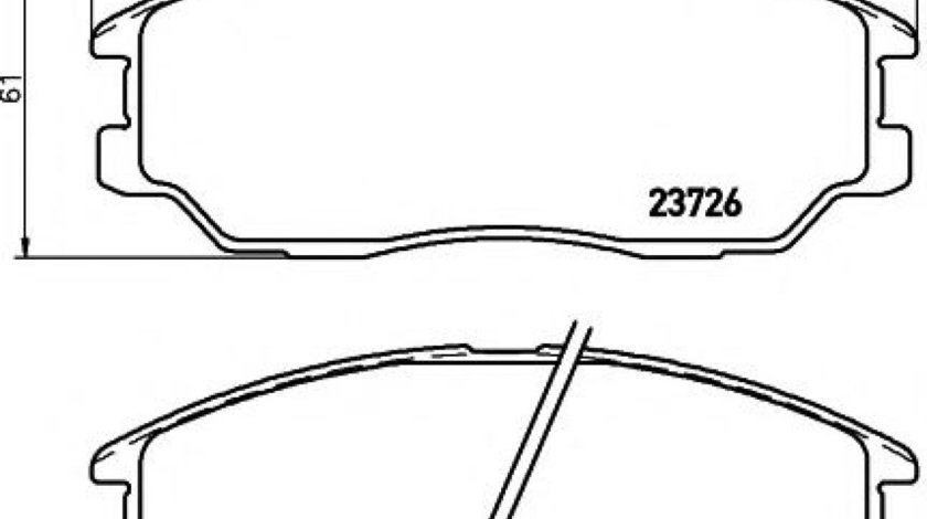 Set placute frana,frana disc SSANGYONG RODIUS (2005 - 2016) TEXTAR 2372601 piesa NOUA