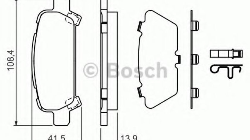 Set placute frana,frana disc SUBARU FORESTER (SF) (1997 - 2002) BOSCH 0 986 424 650 piesa NOUA