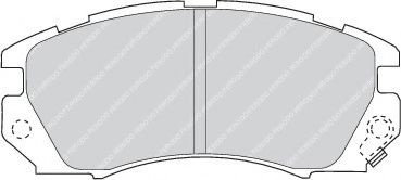 Set placute frana,frana disc SUBARU FORESTER (SF) (1997 - 2002) FERODO FDB948 piesa NOUA