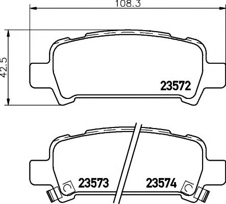 Set placute frana,frana disc SUBARU FORESTER (SF) (1997 - 2002) TEXTAR 2357202 piesa NOUA
