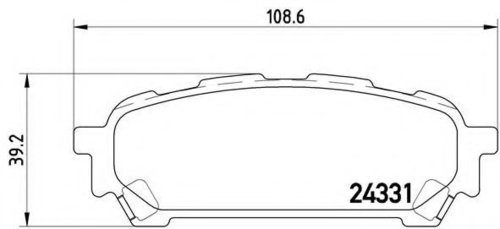 Set placute frana,frana disc SUBARU FORESTER (SG) (2002 - 2016) BREMBO P 78 014 piesa NOUA
