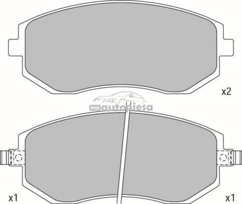 Set placute frana,frana disc SUBARU FORESTER (SG) (2002 - 2016) KRIEGER 0950006348 piesa NOUA