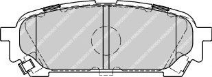 Set placute frana,frana disc SUBARU FORESTER (SG) (2002 - 2016) FERODO FDB1861 piesa NOUA