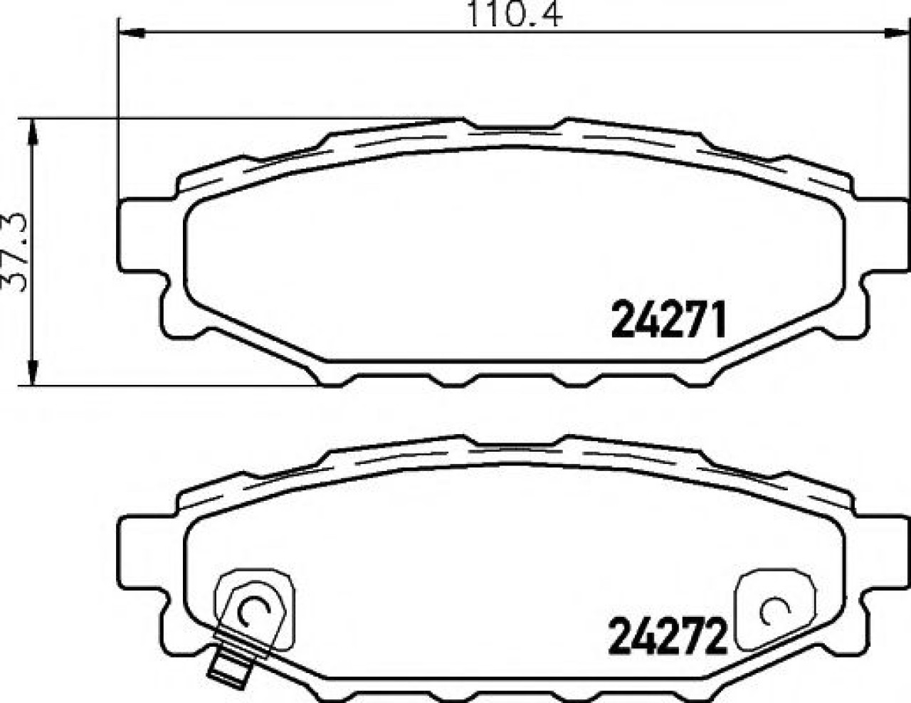 Set placute frana,frana disc SUBARU FORESTER (SH) (2008 - 2016) TEXTAR 2427101 piesa NOUA
