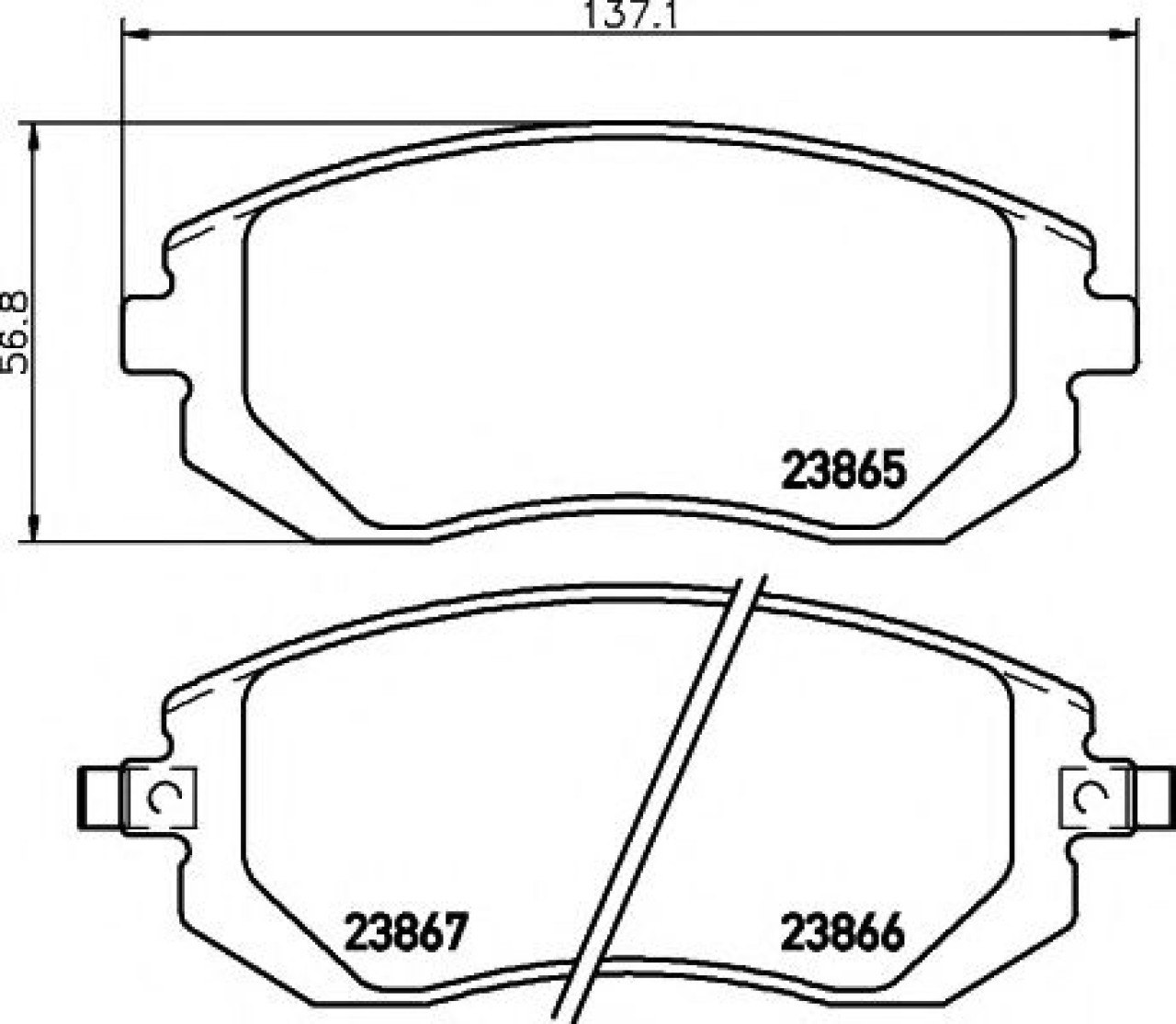 Set placute frana,frana disc SUBARU FORESTER (SH) (2008 - 2016) TEXTAR 2386501 piesa NOUA