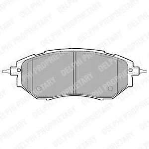 Set placute frana,frana disc SUBARU FORESTER (SJ) (2013 - 2016) DELPHI LP1941 piesa NOUA