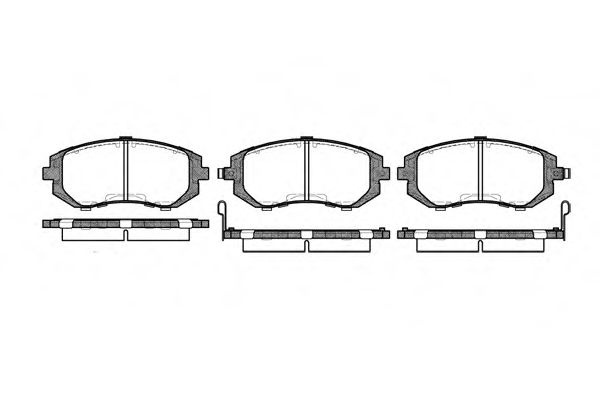 Set placute frana,frana disc SUBARU IMPREZA Limuzina (GD) (1999 - 2016) REMSA 0951.02 piesa NOUA