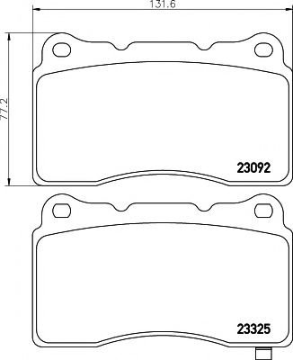 Set placute frana,frana disc SUBARU IMPREZA Hatchback (GR, GH, G3) (2007 - 2016) TEXTAR 2309204 pies...