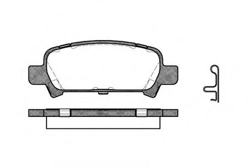 Set placute frana,frana disc SUBARU IMPREZA Limuzina (GD) (1999 - 2016) REMSA 0729.02 piesa NOUA