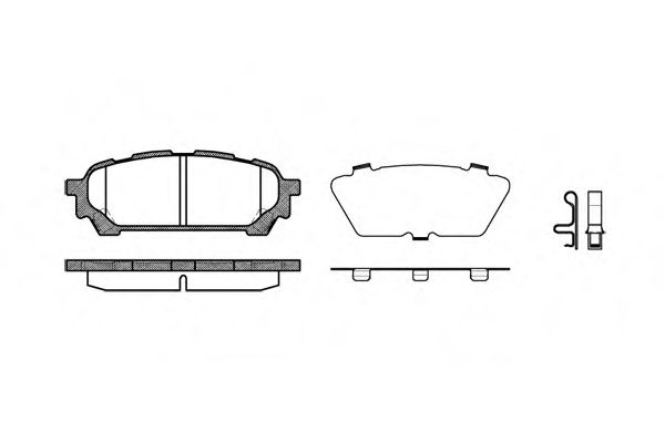 Set placute frana,frana disc SUBARU IMPREZA Limuzina (GD) (1999 - 2016) REMSA 1176.01 piesa NOUA