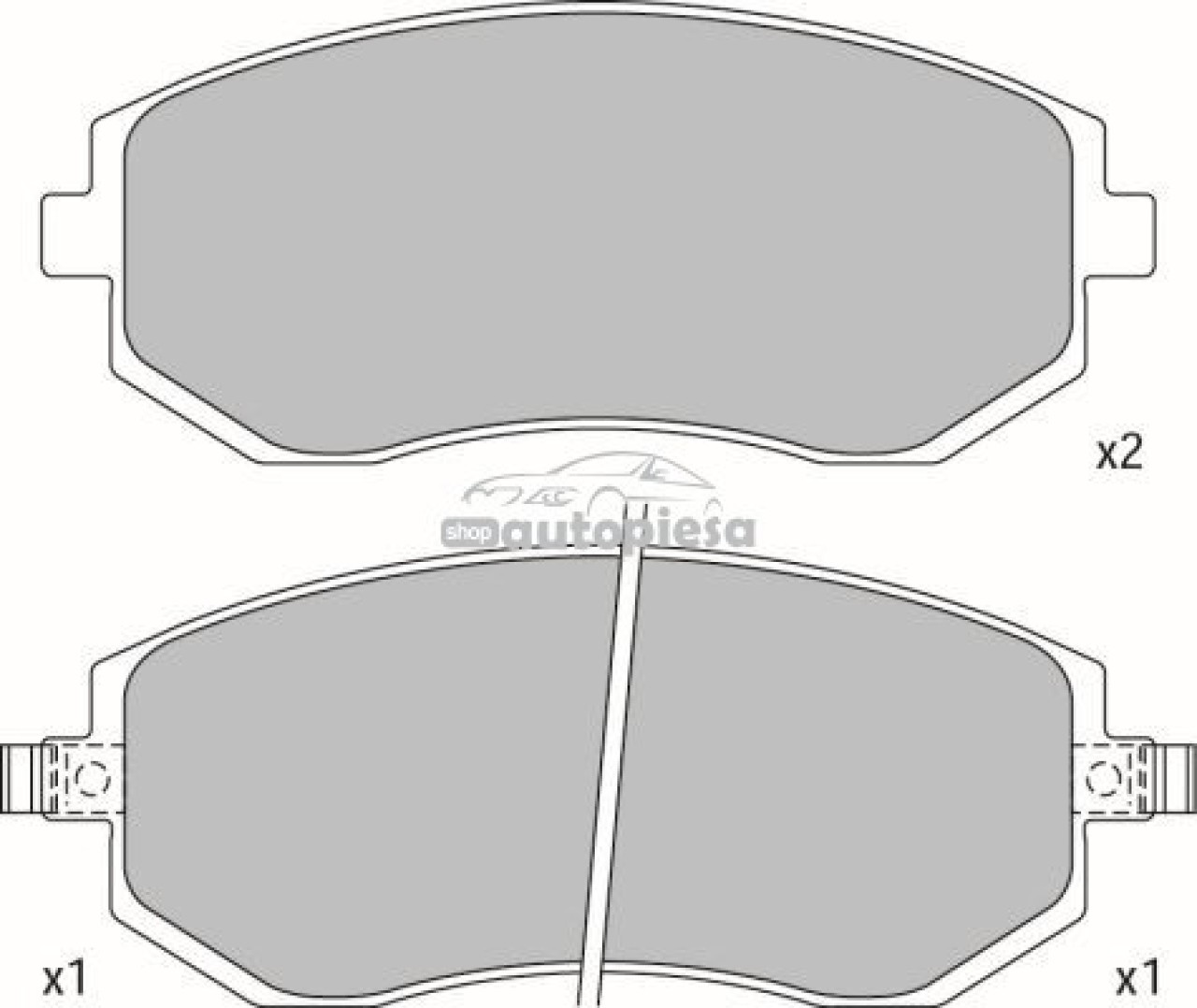 Set placute frana,frana disc SUBARU LEGACY IV (BL, BP) (2003 - 2016) KRIEGER 0950006348 piesa NOUA