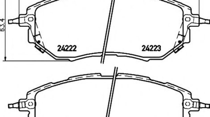 Set placute frana,frana disc SUBARU LEGACY IV Combi (BL, BP, B13) (2003 - 2016) TEXTAR 2422201 piesa NOUA