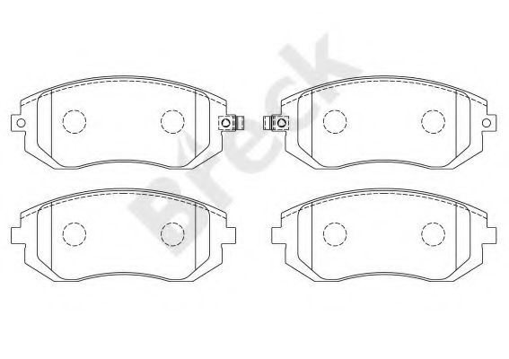 Set placute frana,frana disc SUBARU LEGACY IV Combi (BL, BP, B13) (2003 - 2016) Break 23865 00 701 00 piesa NOUA