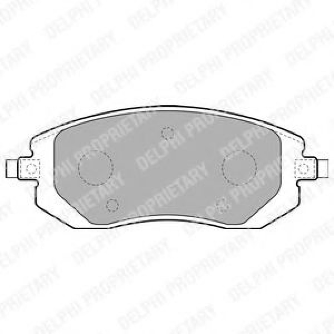 Set placute frana,frana disc SUBARU OUTBACK (BL, BP) (2003 - 2009) DELPHI LP1718 piesa NOUA