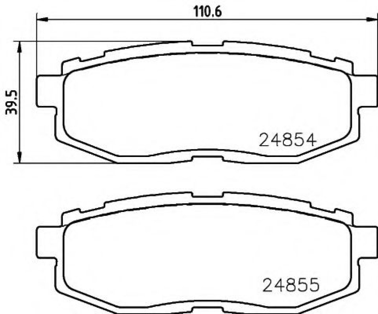 Set placute frana,frana disc SUBARU OUTBACK (BM, BR) (2009 - 2014) TEXTAR 2485401 piesa NOUA