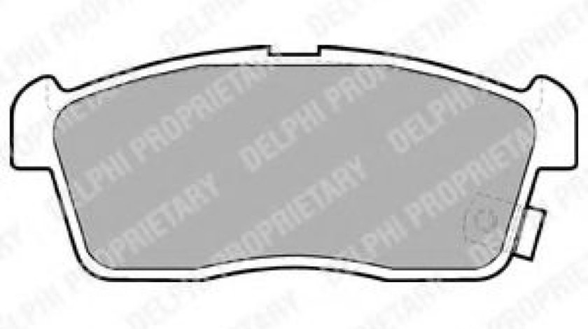 Set placute frana,frana disc SUZUKI ALTO (HA24) (2004 - 2009) DELPHI LP1442 piesa NOUA