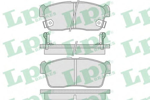 Set placute frana,frana disc SUZUKI ALTO (HA25, HA35) (2009 - 2016) LPR 05P796 piesa NOUA