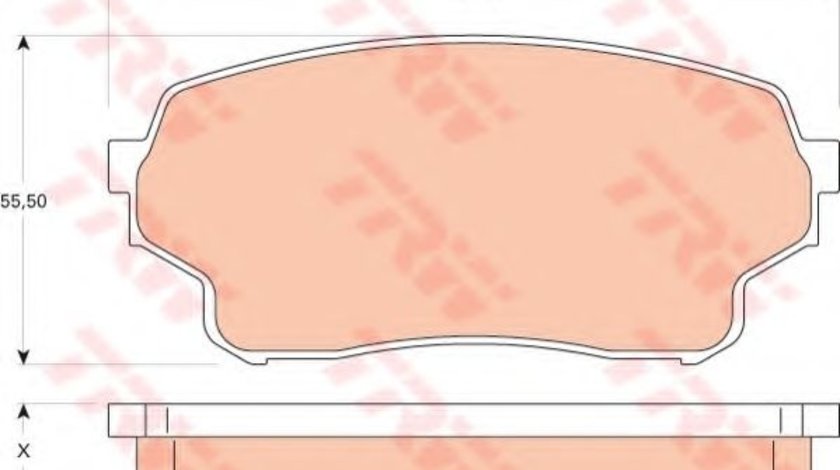 Set placute frana,frana disc SUZUKI GRAND VITARA I (FT) (1998 - 2005) TRW GDB3490 piesa NOUA