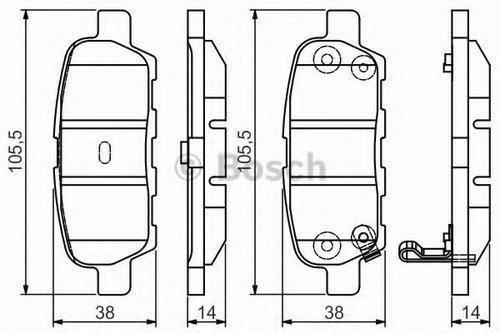 Set placute frana,frana disc SUZUKI GRAND VITARA II (JT) (2005 - 2016) BOSCH 0 986 495 089 piesa NOU...