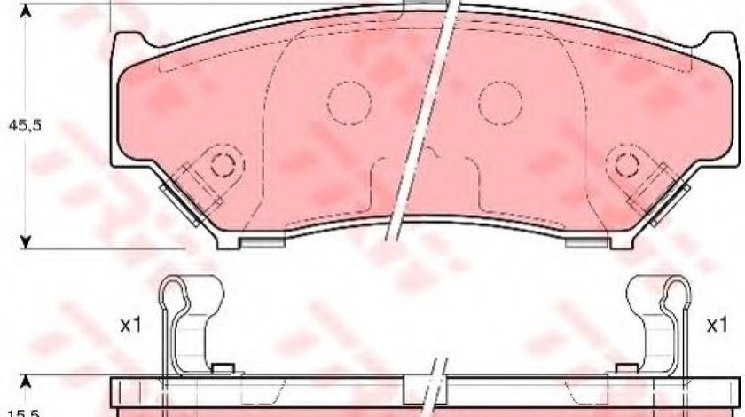 Set placute frana,frana disc SUZUKI GRAND VITARA I (FT) (1998 - 2005) TRW GDB3182 piesa NOUA