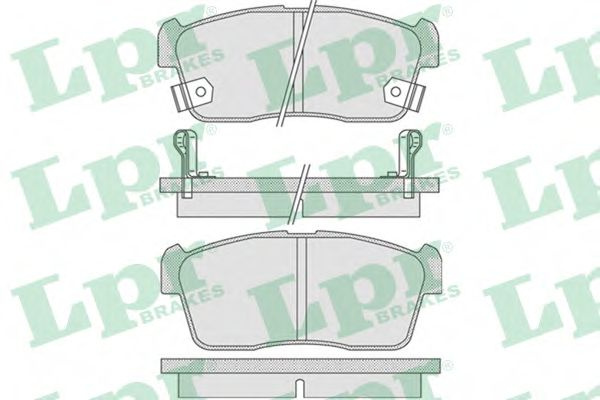Set placute frana,frana disc SUZUKI IGNIS II (2003 - 2016) LPR 05P796 piesa NOUA
