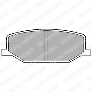 Set placute frana,frana disc SUZUKI JIMNY (FJ) (1998 - 2016) DELPHI LP527 piesa NOUA