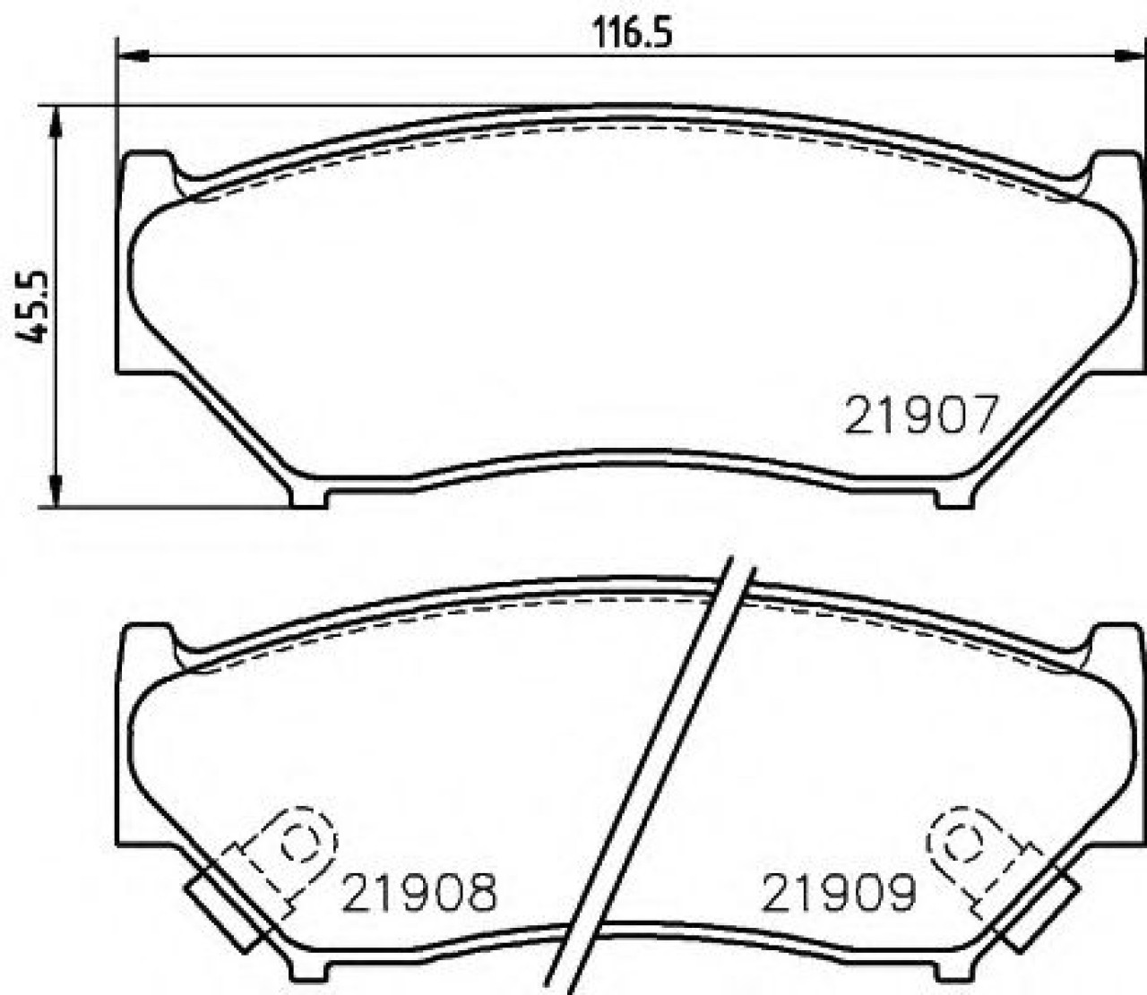Set placute frana,frana disc SUZUKI JIMNY (FJ) (1998 - 2016) TEXTAR 2190701 piesa NOUA