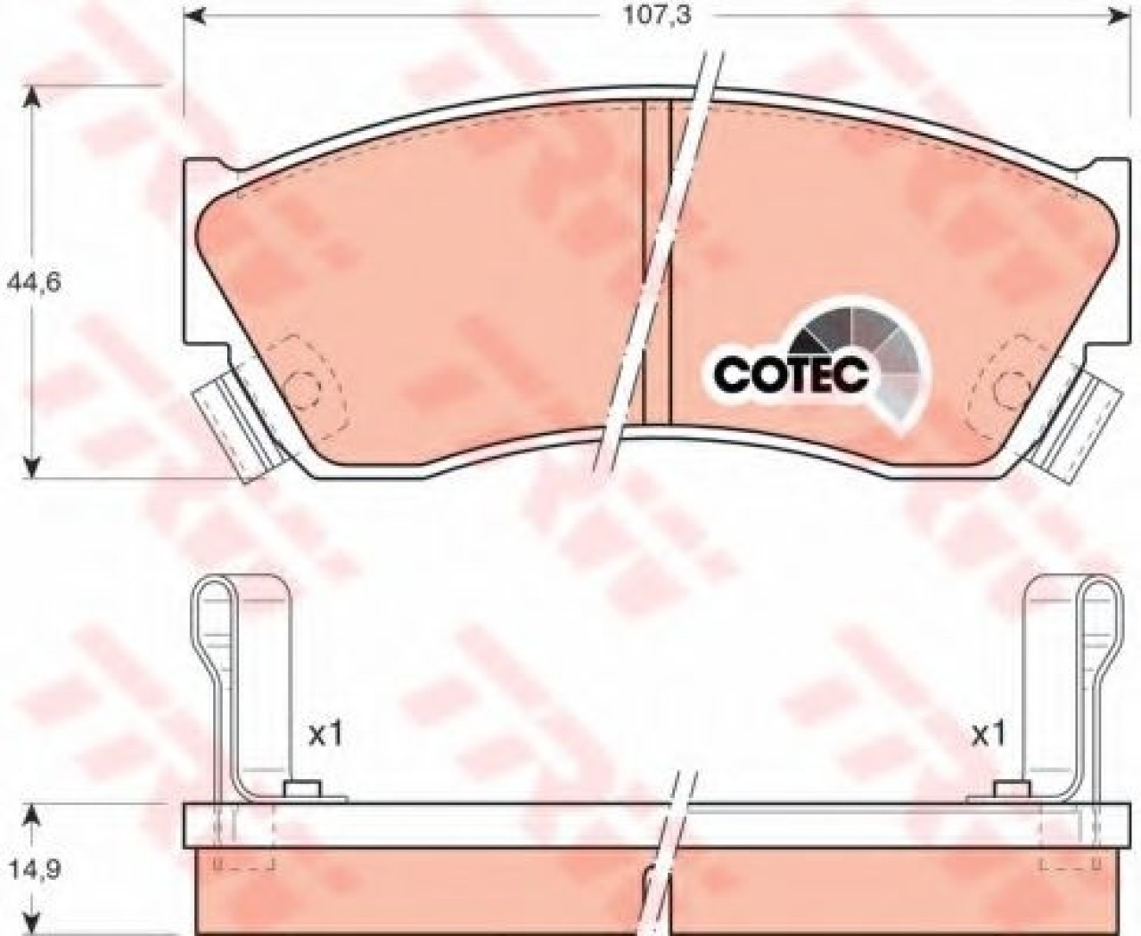 Set placute frana,frana disc SUZUKI SWIFT II Hatchback (EA, MA) (1989 - 2005) TRW GDB883 piesa NOUA
